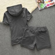 Juicy Couture Original Velour Tracksuits 612 2pcs Women Suits Deep Grey