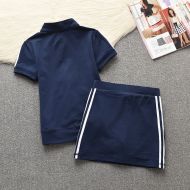 Juicy Couture Original Stripes Velour Tracksuits 651 2pcs Women Suits Navy Blue